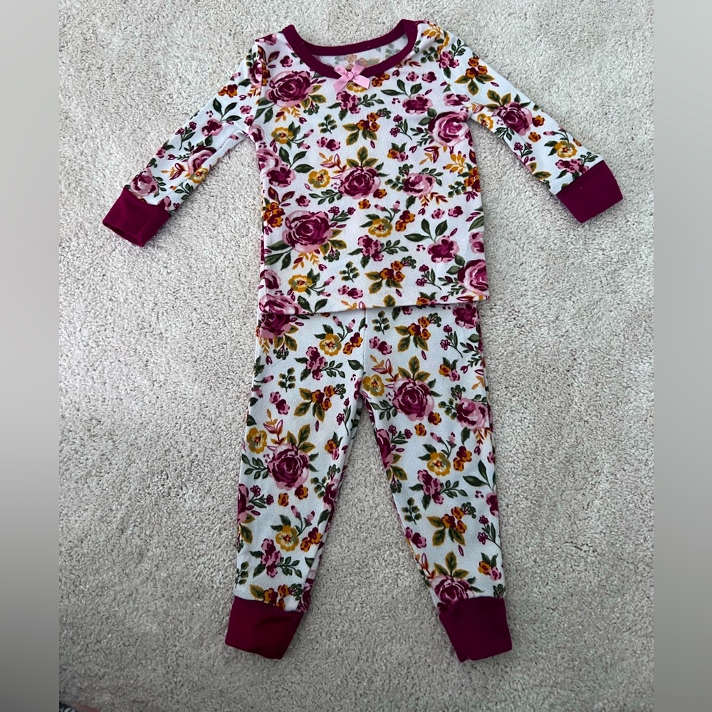 Little Lass Two Piece Floral Fall Outfit- 12 months